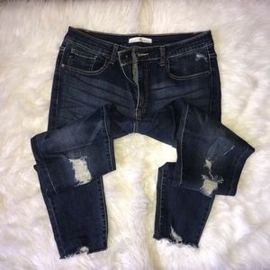 Kancan distressed skinny jeans
